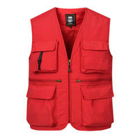 Veste de pêcheur, de photographe et de journaliste en polyester et coton, multi-poches, personnalisable avec logo, vente en gros, unisexe, tendance