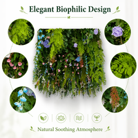 Système de verdure intégré au plafond de qualité supérieure, design professionnel pour les intérieurs commerciaux, panneaux de plantes artificielles 3D haute densité