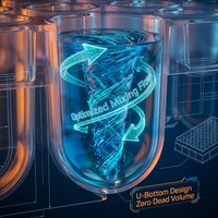 Plaque de laboratoire en polypropylène à 48 puits ronds, fond en U, format unique et irrégulier, pour la recherche scientifique