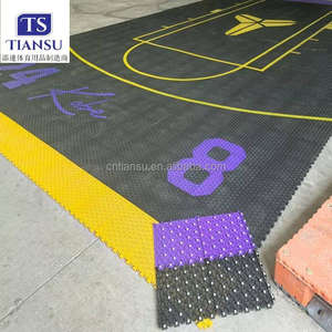 Juego completo de pisos de cancha de baloncesto de plástico para exteriores DIY, pisos deportivos multifuncionales, azulejos de PP entrelazados - Product Image 3