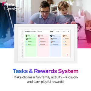 Tabla de Tareas Whale Framely de 10.1 Pulgadas para Planificar la Agenda Familiar, Regalo Práctico para un Hogar Más Tranquilo y Feliz, Calendario Digital - Product Image 2