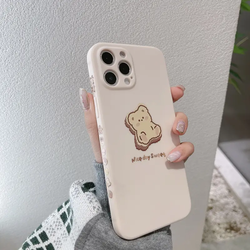 New Designed The Roasted Cookie Bear Girly Designed Wholesale Cell Phone Case For iPhone X XS XS Max 11 12 13 14 Pro Max