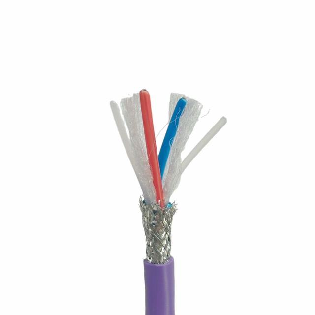 Customized CANBUS MODBUS 1Pr TCu F-PE Ins TC Braid PVC Jacket  Industrial Automation Communication Cables
