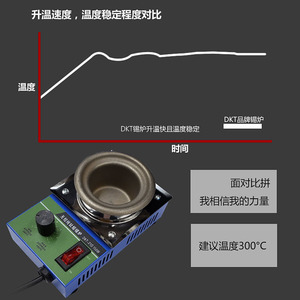Solder Melting Furnace 150W 90x150x30mm Adjustable Temperature Industrial Use Stainless Steel Solder <b>Pot</b> - Product Image 5