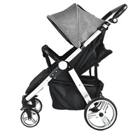 Poussette double pliable 3 en 1 pour deux enfants, poussette de plage, chariot en alliage d'aluminium, vente chaude OEM