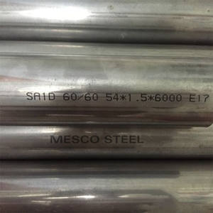 Aluminized स्टील पाइप DX53D + AS120 एल्यूमीनियम सिलिकॉन मिश्र धातु लेपित स्टील पाइप के लिए ऑटो निकास मुरलीवाला - Product Image 3