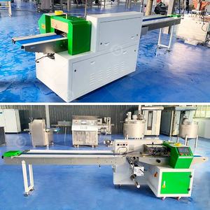 เครื่องห่อพลาสติกขนมปังก้อนเล็กกล่องใส่คุกกี้ผักสดบรรจุภัณฑ์<span class=keywords><strong>ถุง</strong></span>หมอน - Product Image 2