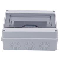 Boîtier de distribution extérieur étanche IP65 série HT 8 voies avec disjoncteur pour alimentation électrique