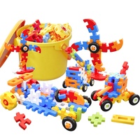 Puzzle Jigsaw dengan Mainan Balok Bangunan Lembut Berukuran Besar Mainan Pelatihan Berpikir Anak Laki-laki Mainan Edukatif Hadiah Ulang Tahun Anak-anak