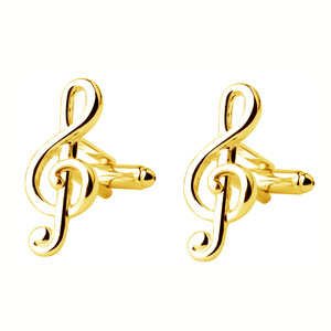 Gemelli francesi dinamici da donna in cristallo blu con fibbia liscia in metallo verniciato personale-per regalo di fidanzamento o festa - Product Image 2