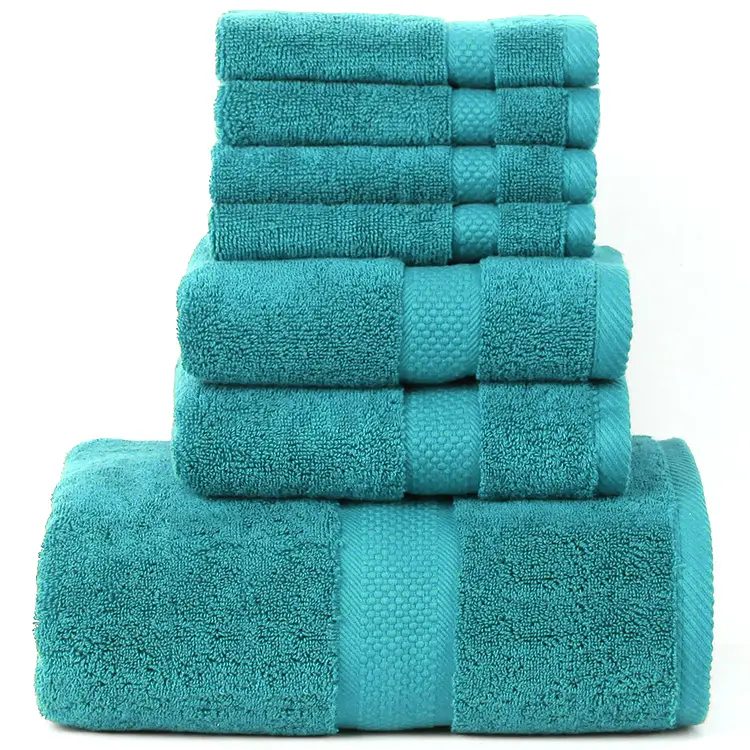 Cheap price 100 percent cotton bath towels towel sets include wash cloth hand towels for sale