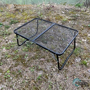 Table pliante en maille pour barbecue extérieur, camping, cuisinière à charbon de bois pour la cuisson au barbecue - Product Image 6