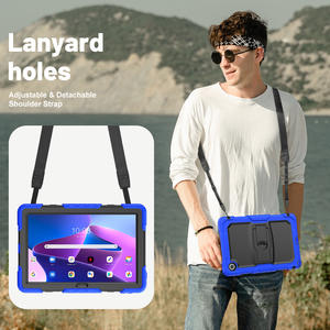 Étui robuste antichoc avec béquille pour <span class=keywords><strong>tablette</strong></span> <span class=keywords><strong>Lenovo</strong></span> Tab <span class=keywords><strong>M10</strong></span> 3ème génération 2022 10,1 pouces TB 328F 128XU, <span class=keywords><strong>housse</strong></span> <span class=keywords><strong>de</strong></span> <span class=keywords><strong>protection</strong></span> pour <span class=keywords><strong>tablette</strong></span> - Product Image 2