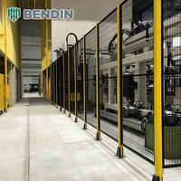 Clôture de sécurité robotisée sur mesure avec revêtement en poudre pour ateliers et machines, idéale pour les applications d'automatisation industrielle