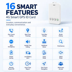 Carte SIM YK-ID 4G+2G, réseau mondial, traceur GPS électronique GLONASS, appels bidirectionnels, longue autonomie, compatible <span class=keywords><strong>PC</strong></span> <span class=keywords><strong>pour</strong></span> personnes âgées et enfants - Product Image 2