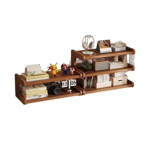 Desktop multi-tiered shelf for office desk organization, dining tabletop cup storage, small three-tiered shelf for water cups. - Product Image 5