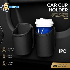 Portavasos Colgante de Cuero PU para Coche, Organizador de Botellas para Puerta de Coche, Accesorio Interior para Coche - Product Image 1