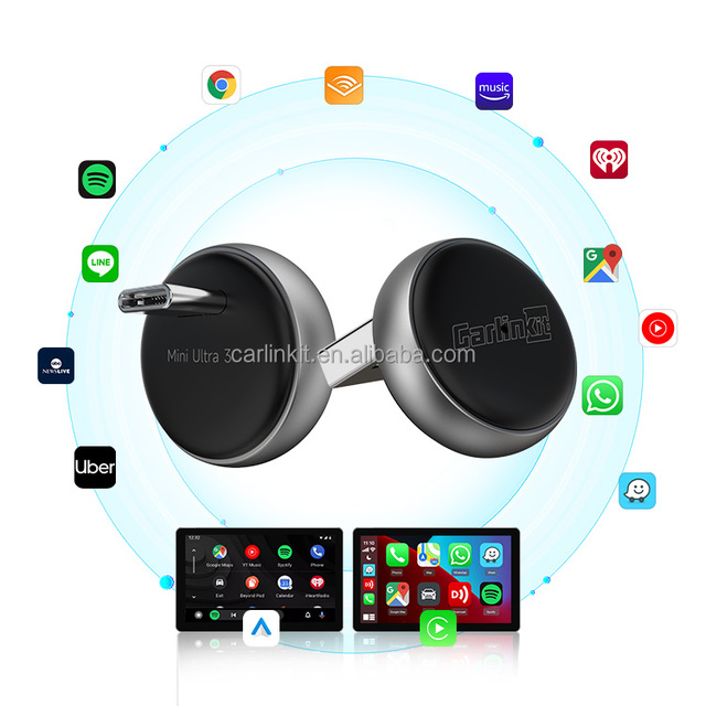 Carla Kit Mini Ultra3 22 In1 Inalmbrico Car Play Wireless Carplay Adapters Sans Fil Usb Android Ai Box Dongle for Apple