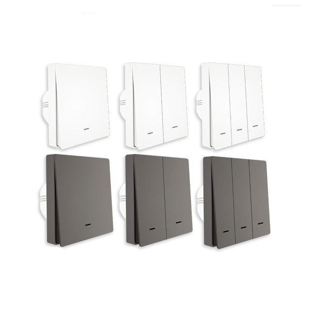 MOES Smart Light Switch Tuya ZigBee No Neutral Wire No Capacitor Needed Smart Life 2/3 Way Works with Alexa Google Home 2mqtt