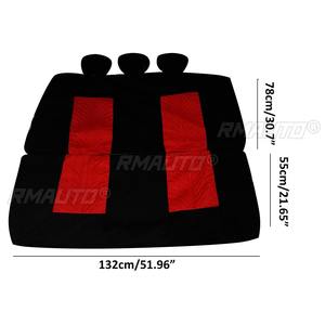 Juego de 2/9 Fundas Universales para Asientos de Coche, Funda Protectora para Asientos de Camioneta y Furgoneta, Asientos Delanteros y Traseros con Funda Separada para Reposacabezas - Product Image 6