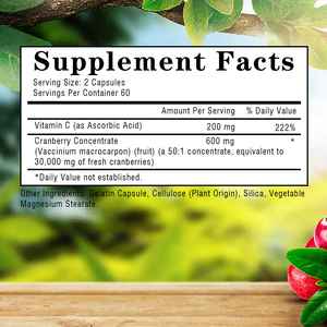 Factory Direct Cranberry Concentrate Capsules Support Digestive Health and Improve Mood Naturally with Dietary <b>Supplement</b> - Product Image 6