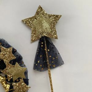 2026 Nouvel An, Ramadan, Remise de diplôme : Baguette étoilée, Étoiles scintillantes, Élastiques à cheveux créatifs, Accessoire de fête - Product Image 2