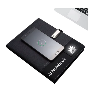 Carnet intelligent A5 avec assistant vocal IA, en cuir PU, bloc-notes numérique OCR, logo personnalisé, cadeaux d'affaires - Product Image 2