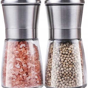200ml moulin à épices facile à nettoyer poivre et poudre de piment salière <span class=keywords><strong>verre</strong></span> et matière plastique PC moulin à épices - Product Image 2