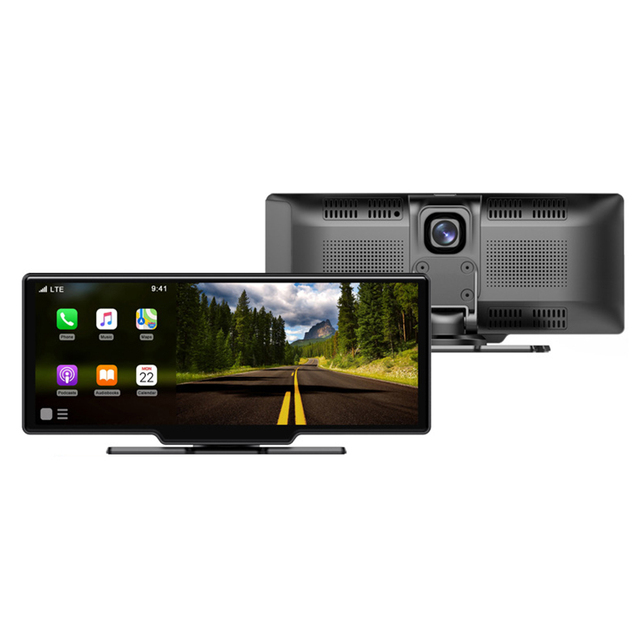 H3 DVR Carplay Screen 10 Inch Touch Screen 2K Video Recording Smart Phone Wireless Carplay Link Navigation Car Screen