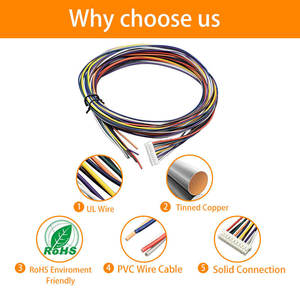 Factory Direct 10Pin JST PH 2.0mm Pitch Wire Harness <b>Cable</b> Assembly PVC Insulation for Home Appliance - Product Image 5