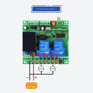รีโมดูลตัวรับสัญญาณรีโมตไร้สาย RF AC100V-240V ส่งสัญญาณ433MHz สวิตช์ควบคุมระยะไกลแบบไร้สายทำจากพลาสติกอเนกประสงค์ - Product Image 4