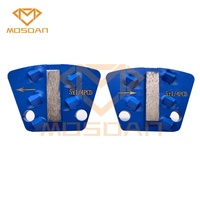 Trapèze 5x 1/4 Sharp PCD Wear 1 Bar Diamond Grinding Wing pour ASL Iron Horse Wolfpack Grinders