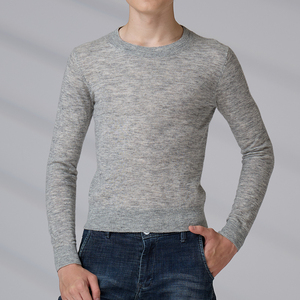 Pull en laine d'alpaga pour adolescents et hommes, fabriqué par ODM, col rond, manches longues - Product Image 6