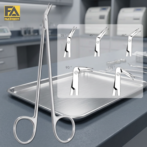 Ciseaux chirurgicaux personnalisés à prix de gros, ultra-affûtés et coudés (25, 45, 60, 90, 125 degrés), instrument de chirurgie générale certifié CE - Product Image 2