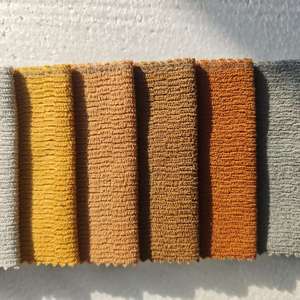 Tessuto in poliestere 100% intrecciato effetto lino per <span class=keywords><strong>tappezzeria</strong></span>, con retro liscio, 15 colori, personalizzabile OEM per divani, cuscini, giocattoli, anti-pilling - Product Image 1