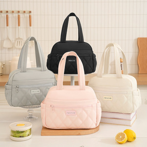 Frische Insulated Lunch Bag Pink Thermal Food Carrier for Office Students - Product Image 2
