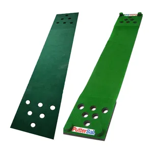 재고 골프 퍼팅 녹색 매트 12 홀 분리형 골프 퍼팅 매트 게임