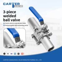 Vanne à boisseau sphérique soudée 3 pièces CF8 CF8M 304 316, raccords à souder bout à bout (BW), à sertir (SW), à emboîtement (Socket Weld), à passage plein, haute pression, API ANSI DIN OEM, pour l'industrie pétrolière et gazière