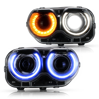 Système de phares avant LED RGB VLAND pour Dodge Challenger 2015-2022 3ème génération Facelift, ensemble d'éclairage séquentiel DRL amélioré