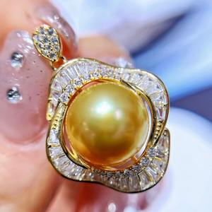 สร้อยคอมุกแท้สีแดงสดแบบแพทช์เวิร์คสองแถว ทรงเกือบกลม ไร้ตำหนิ ประเภทสินค้า-จี้และเครื่องประดับ - Product Image 1