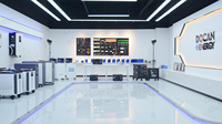 Batterie au lithium LiFePO4 Docan Energy DDP EU USA 51,2V 300AH 600AH 900ah 16kWh 32kWh 48kWh pour le stockage d'énergie solaire