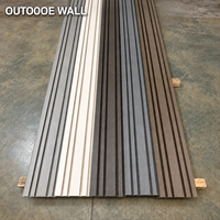 Revêtement mural extérieur en WPC co-extrudé, anti-UV, imperméable, panneau composite bois-plastique pour jardin et cour