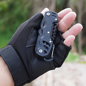 11 trong 1 thép không gỉ đa chức năng EDC ngoài trời di động Survival Carabiner gấp đa công cụ dao - Product Image 5