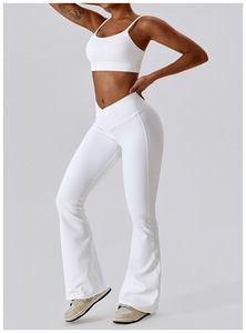 Bnice Ensemble de leggings de sport pour femmes, taille haute, logo personnalisé, écologique, extensible dans les quatre sens, pour le sport, la salle de sport, le yoga - Product Image 2