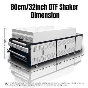 Imprimante DTF à faible consommation d'énergie 80 cm, secoueur de poudre entièrement automatique, purificateur d'air intégré, efficacité d'impression 32 pouces 0819L - Product Image 3