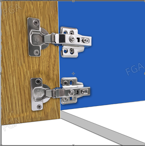 Charnières modernes en acier inoxydable à fermeture douce pour armoires de cuisine, placards de chambre, salon, bureau à domicile, portes à coupelle peu profonde de 8 mm - Product Image 5