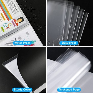 Sổ Trưng Bày Bằng Nhựa Cỡ <span class=keywords><strong>A4</strong></span> 40 Ngăn Văn Phòng Bán Sỉ Đảm Bảo Chất Lượng Bìa Đựng Hồ Sơ Có Thể Nạp Lại Cỡ <span class=keywords><strong>A4</strong></span> - Product Image 3