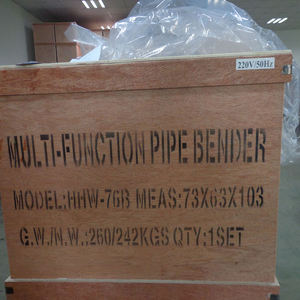 HHW-G76 tự động bán tự động Ống thép không gỉ máy uốn vuông cán điều khiển động cơ CNC điện trục gá Bender - Product Image 5