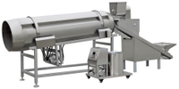 Ligne de production industrielle de snacks entièrement automatique pour chips de maïs soufflé Les machines clés incluent un mélangeur de pâte friteuse pour le grain