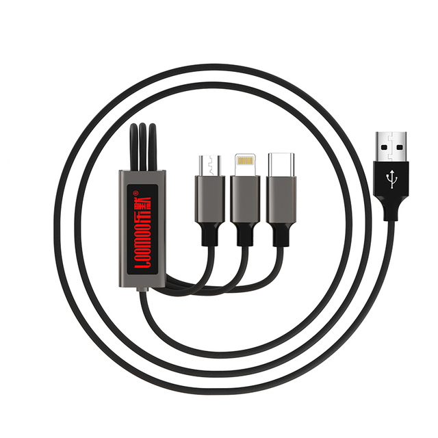 Type C 2.7A 480mbps Nylon Braided LED Display Fast Charging USB C Data Cable for iPhone 15 16 Mobile Phone Accessories Camera